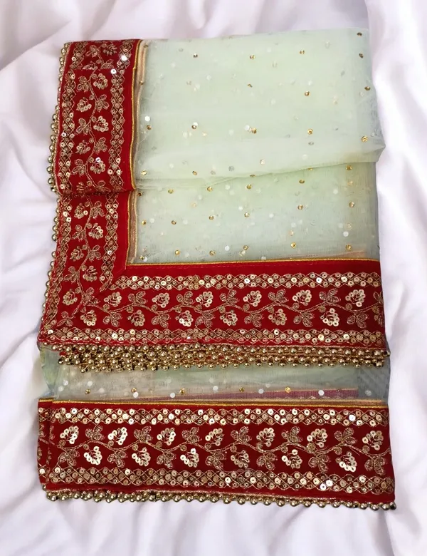 Mint_Heavy_Bridal_Stone_Embroidered_Border_Net_Dupatta_For_Women