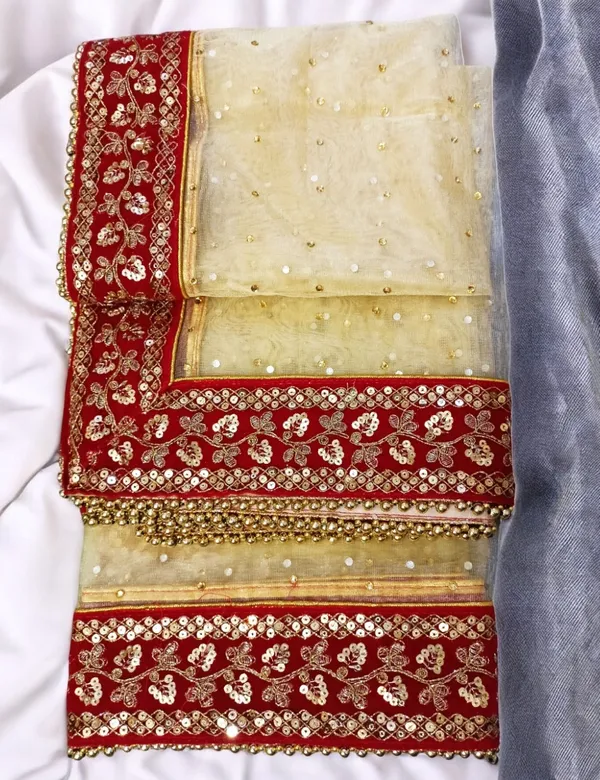Golden_Heavy_Bridal_Stone_Embroidered_Border_Net_Dupatta_For_Women