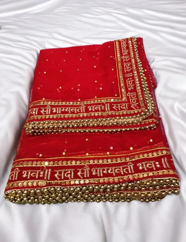 Red_Bridal_Stone_Saubhagyavati_Net_Dupatta_For_Women
