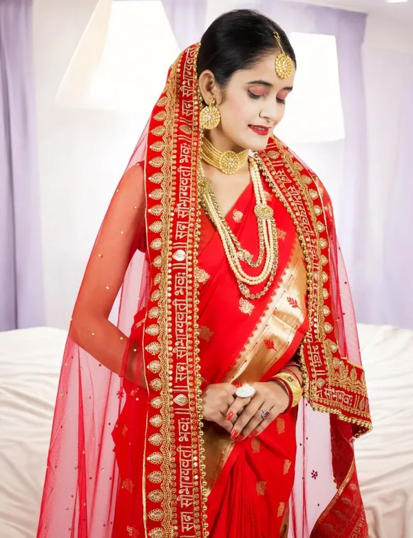 Red_Bridal_Stone_Heavy_Sada_Saubhagyavati_Net_Dupatta_For_Women