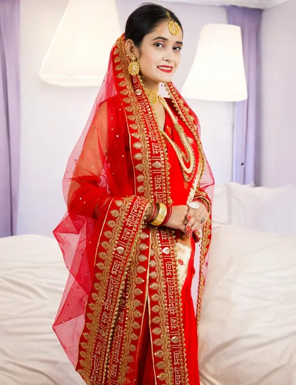 Red_Bridal_Stone_Heavy_Sada_Saubhagyavati_Net_Dupatta_For_Women