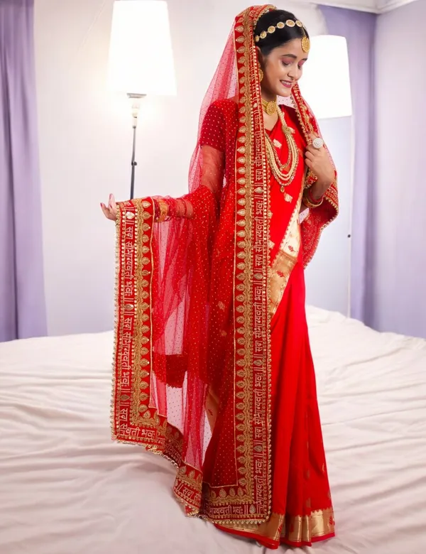 Red_Bridal_Glitter_Heavy_Sada_Saubhagyavati_Net_Dupatta_For_Women