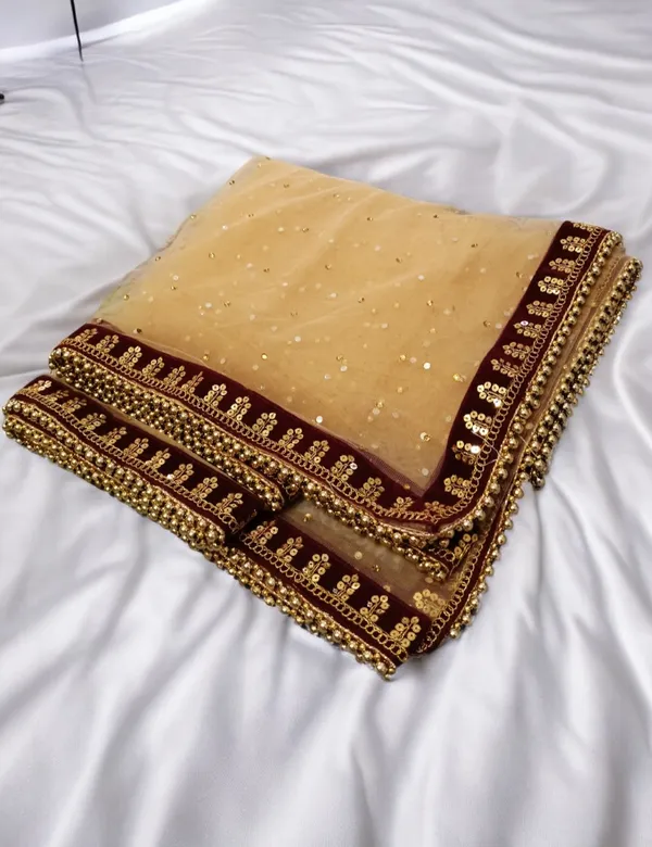 Golden_Glamorous_Hand_Embroidenet_Dupatta_For_Women