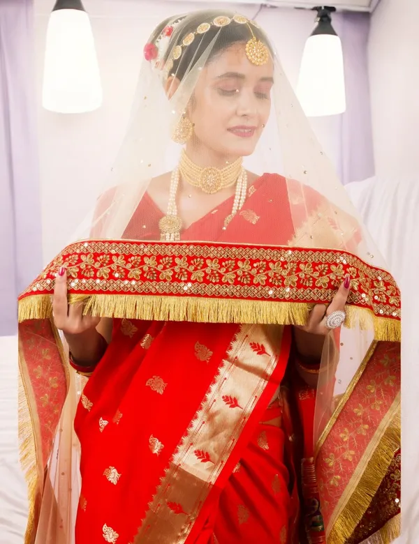 Golden_Bridal_Stone_Heavy_Border_Net_Dupatta_With_Kiran_For_Women