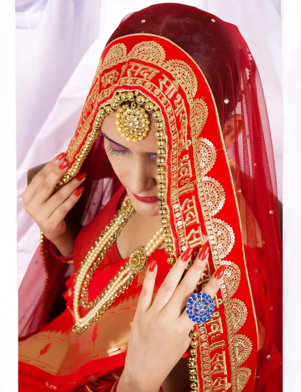 Red_Bridal_Premium_Sada_Saubhagyavati_Net_Dupatta_For_Women