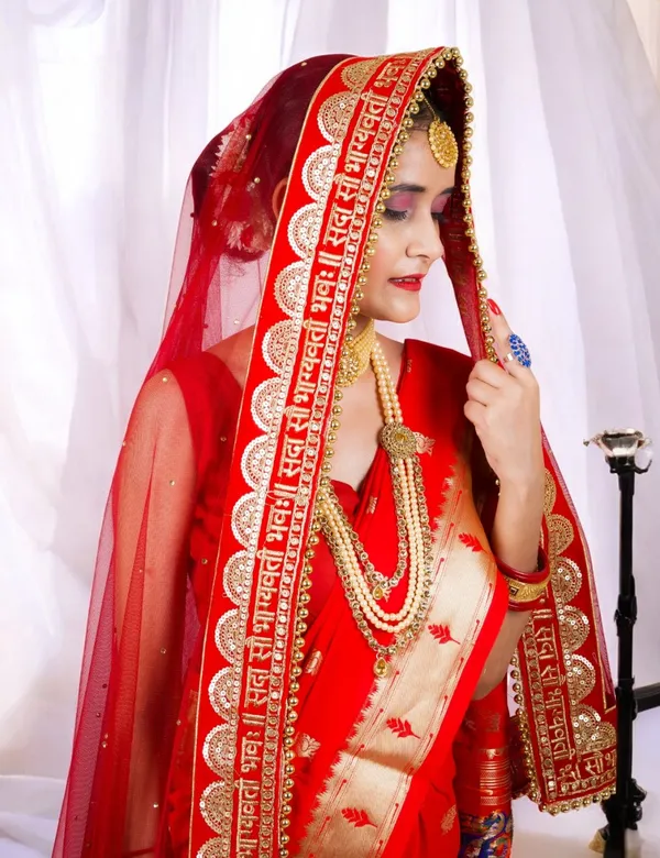 Red_Bridal_Premium_Sada_Saubhagyavati_Net_Dupatta_For_Women