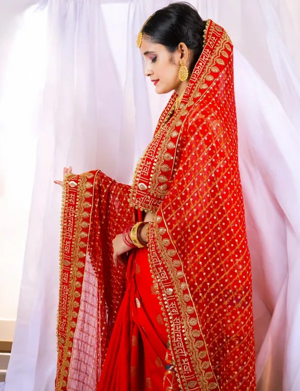 Red_Bridal_Silk_Heavy_Saubhgwati_Border_Viscose_Dupatta_With_Moti_Lace_For_Women