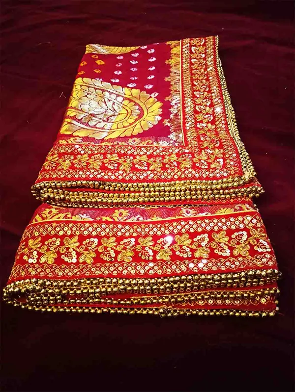 Red_Bridal_Traditional_Art_Silk_Heavy_Bandhej_Wedding_Dupatta_For_Women