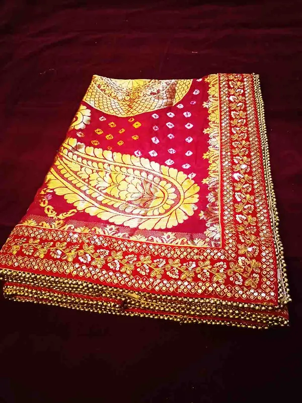 Red_Bridal_Traditional_Art_Silk_Heavy_Bandhej_Wedding_Dupatta_For_Women