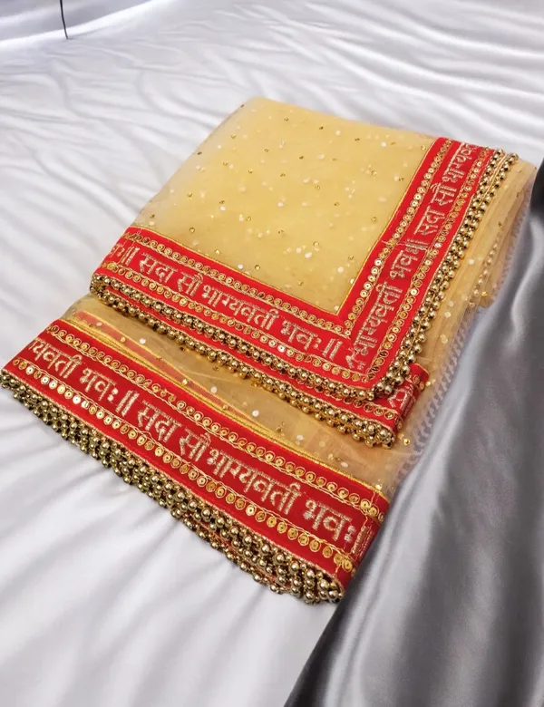 Golden_Bridal_Stone_Saubhagyavati_Net_Dupatta_For_Women