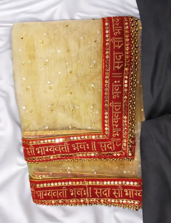 Cream_Bridal_Stone_Saubhagyavati_Net_Dupatta_For_Women