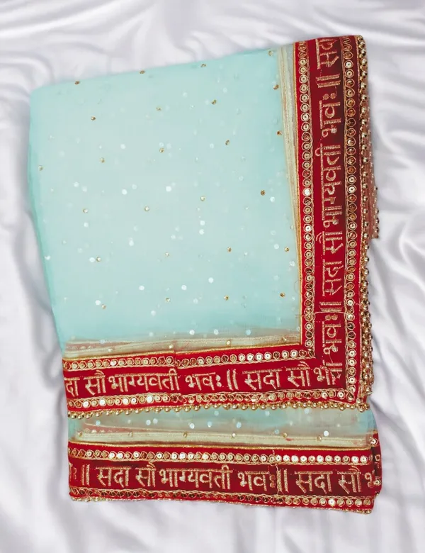 Green_Bridal_Stone_Saubhagyavati_Net_Dupatta_For_Women