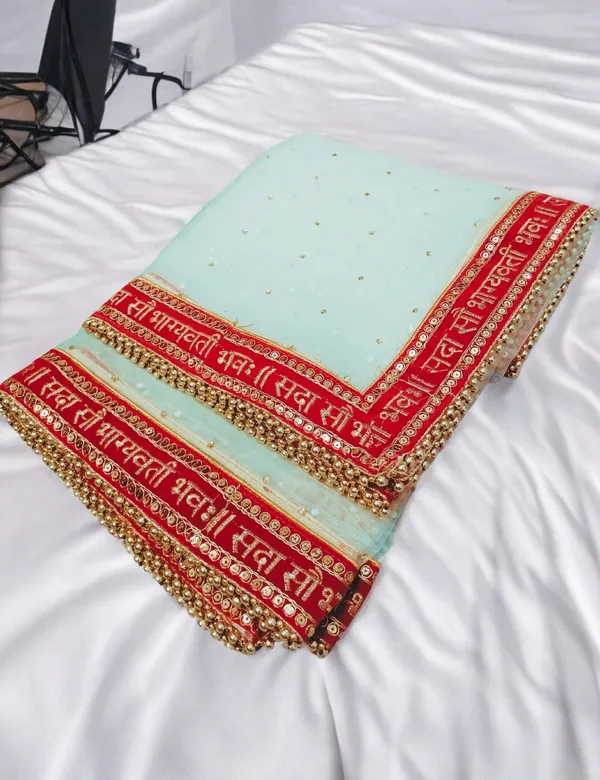 Green_Bridal_Stone_Saubhagyavati_Net_Dupatta_For_Women