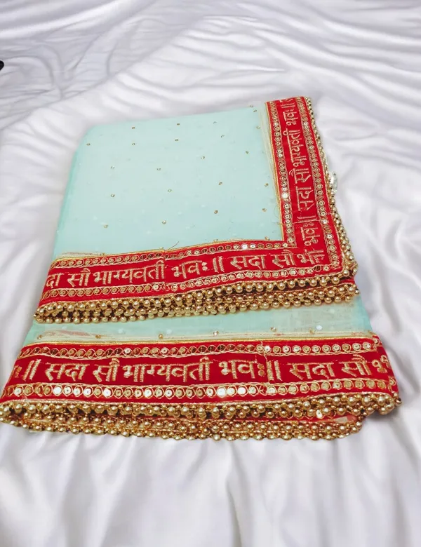 Green_Bridal_Stone_Saubhagyavati_Net_Dupatta_For_Women