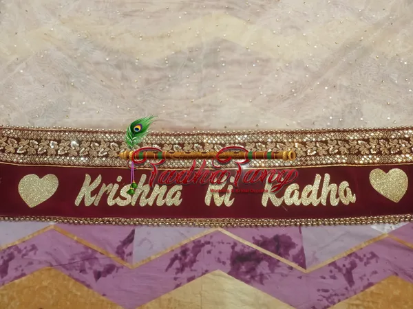 Customized_Golden_Bridal_Dupatta_with_Heavy_Lace_on_Front_with_any_text_of_your_choice