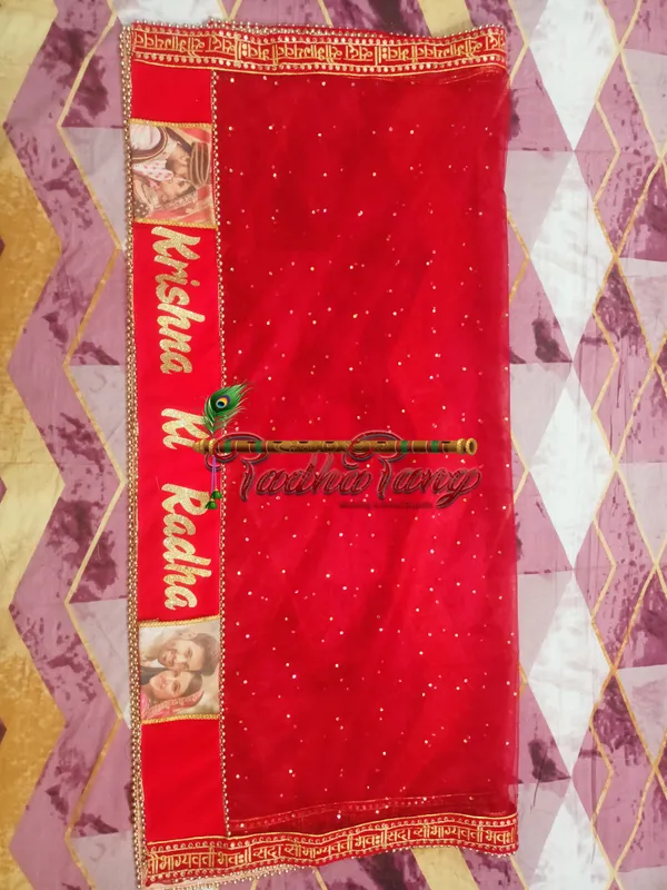 Customized_Red_Bridal_Dupatta_with_All_Over_Moti_Lace_with_any_text_of_your_choice