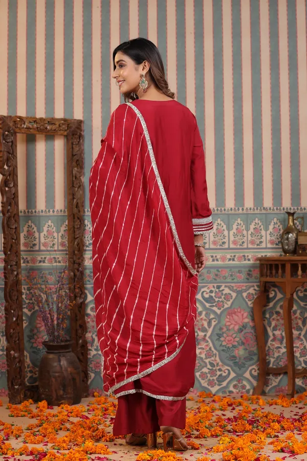 Maroon_Handwork_Muslin_Suit_Set_For_Women