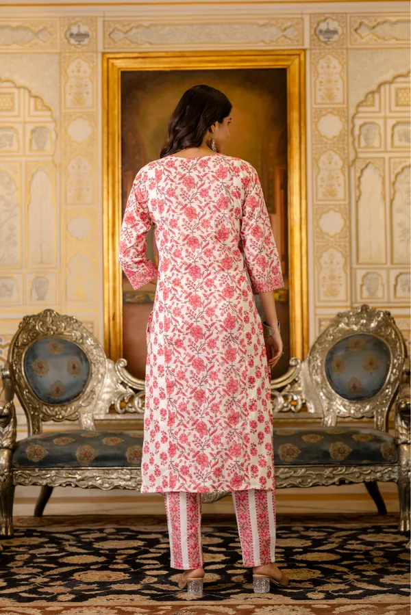 Pink_Floral_Printed_Regular_Pure_Cotton_Kurta_With_Palazzos_&__Dupatta_For_Women