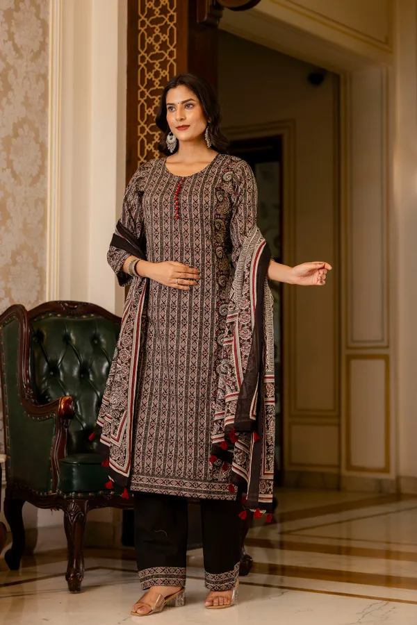 Grey_Printed_Regular_Pure_Cotton_Kurta_With_Palazzos_&__Dupatta_For_Women