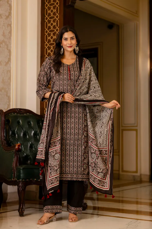 Grey_Printed_Regular_Pure_Cotton_Kurta_With_Palazzos_&__Dupatta_For_Women