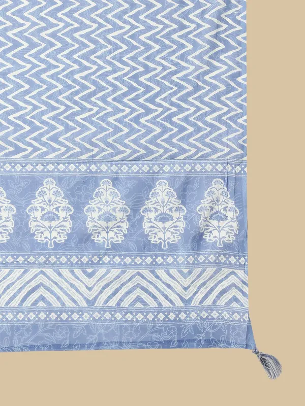 Blue_Floral_Printed_Regular_Pure_Cotton_Kurta_With_Palazzos_&__Dupatta_For_Women