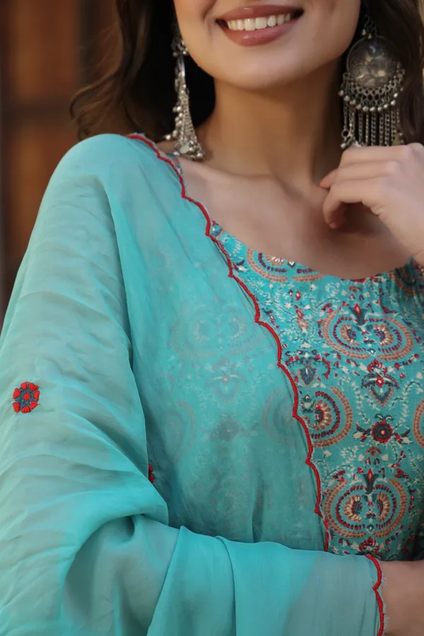 Blue_Ethnic_Chanderi_Gown_With_Dupatta_For_Women