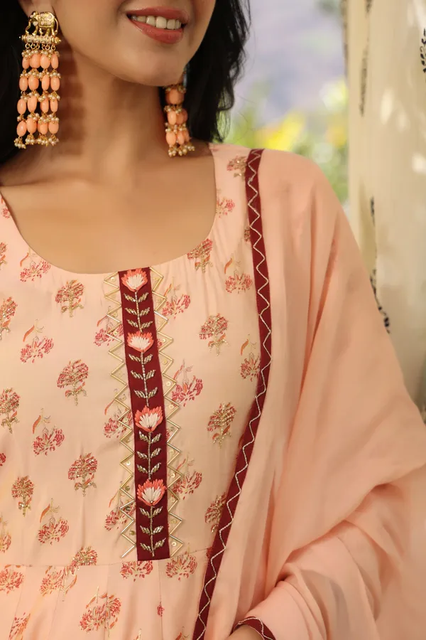 Peach_Liba_Anarkali_Chanderi_Suit_Set_For_Women