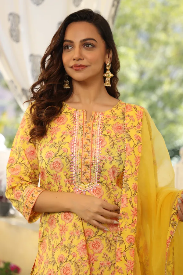 Yellow_Liyana_Printed_Cotton_Sharara_Set_For_Women