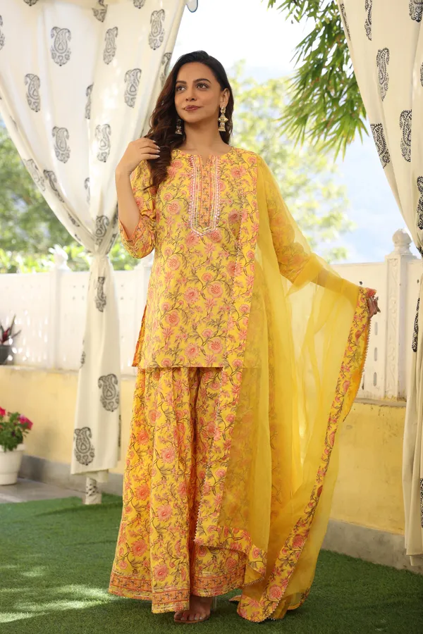 Yellow_Liyana_Printed_Cotton_Sharara_Set_For_Women