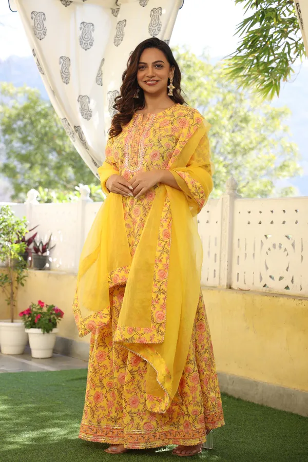 Yellow_Liyana_Printed_Cotton_Sharara_Set_For_Women