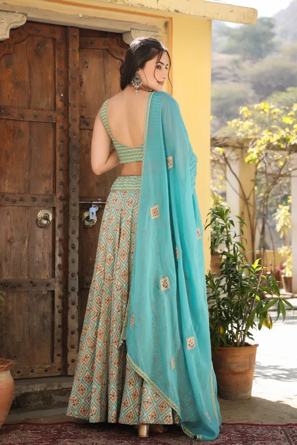 Blue_Lamisa_Printed_Cotton_Lehenga_Set_For_Women