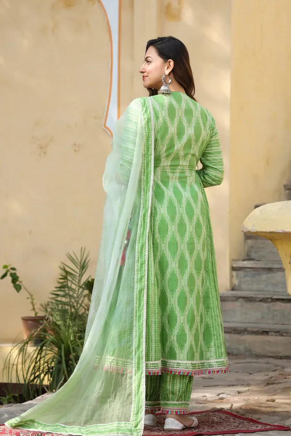 Green_Kanizah_Cotton_Anarkali_Suit_Set_For_Women