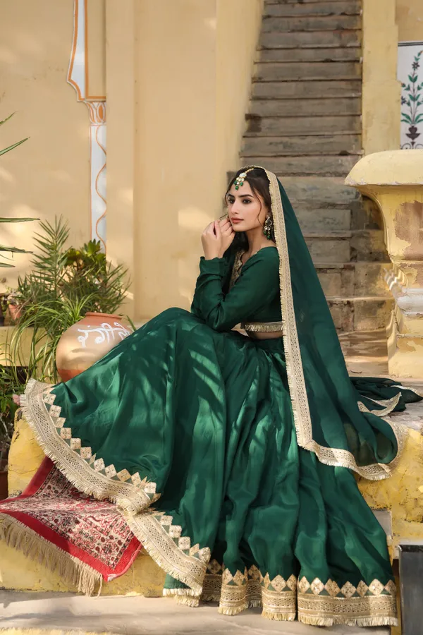 Green_Mulkai_Cotton_Lehenga_Set_For_Women