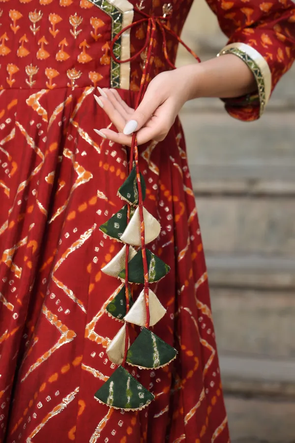 Maroon_Angrakha_Chanderi_Anarkali_Suit_Set_For_Women