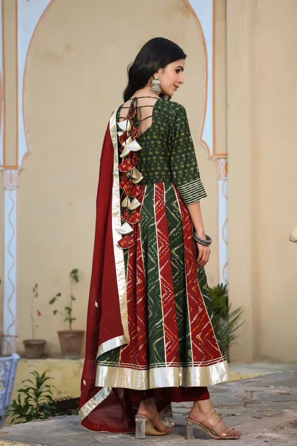 Maroon_Gajban_Printed_Chanderi_Anarkali_Suit_Set_For_Women