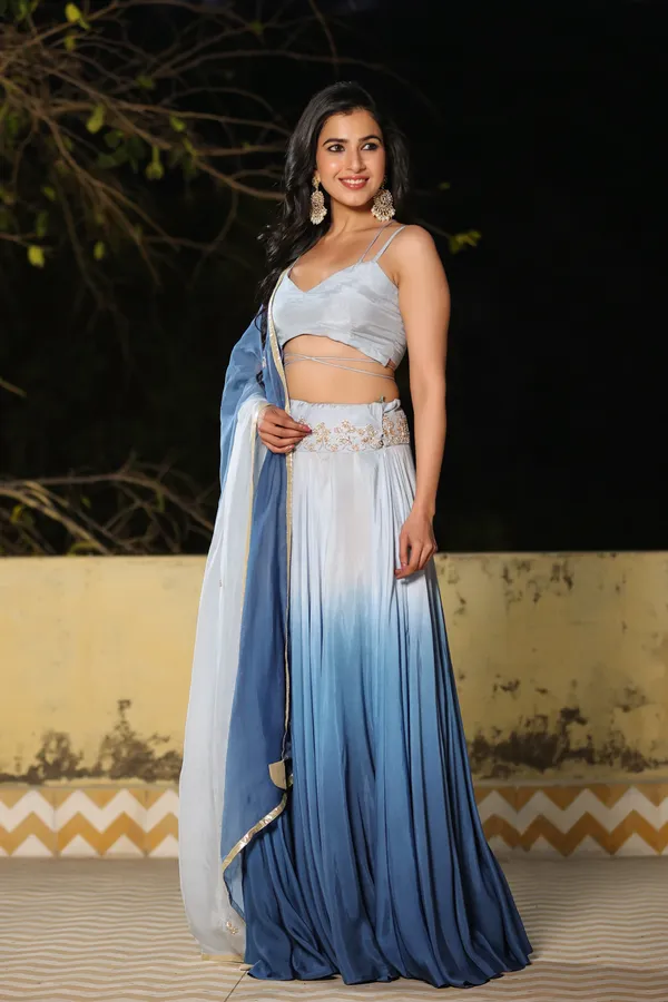 Neelma_Blue_Ombre_Muslin_Lehenga_Set_For_Women