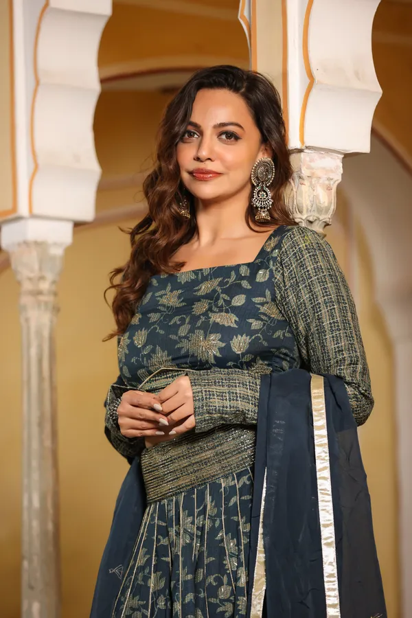Blue_Rayon_Printed_Lehenga_Set_For_Women