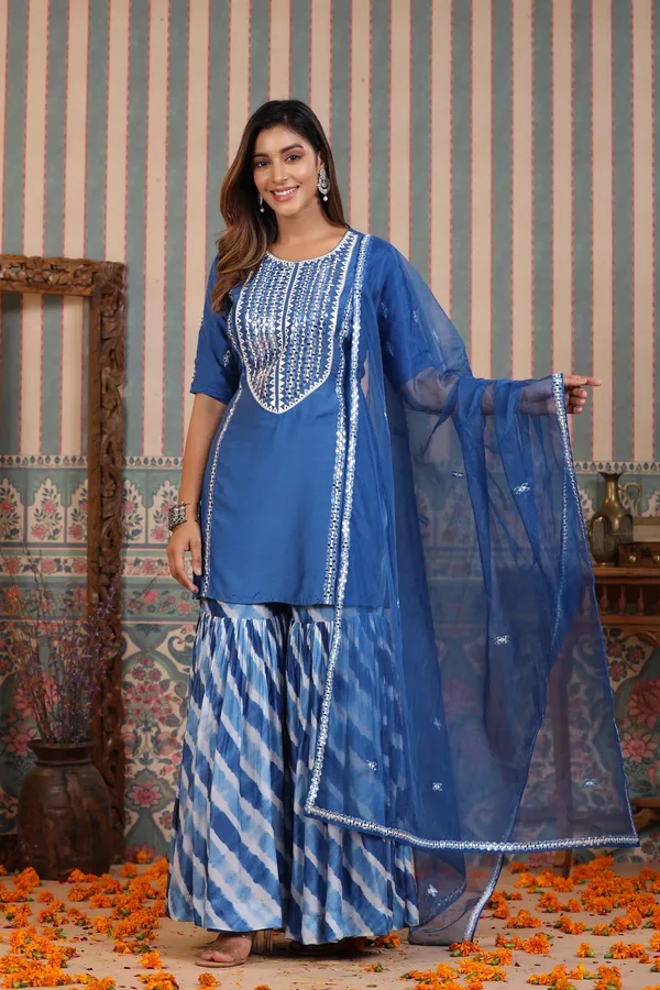 Blue_Marlin_Embroidered_Tie_And_Dye_Muslin_Sharara_Set_For_Women