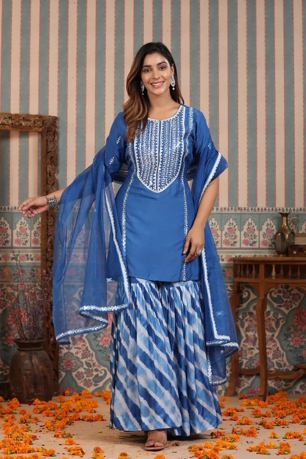 Blue_Marlin_Embroidered_Tie_And_Dye_Muslin_Sharara_Set_For_Women