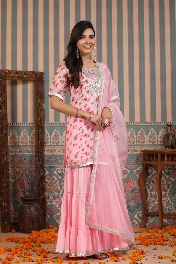 Peach_Pink_Gotapatti_Kota_Doriya_Sharara_Set_For_Women