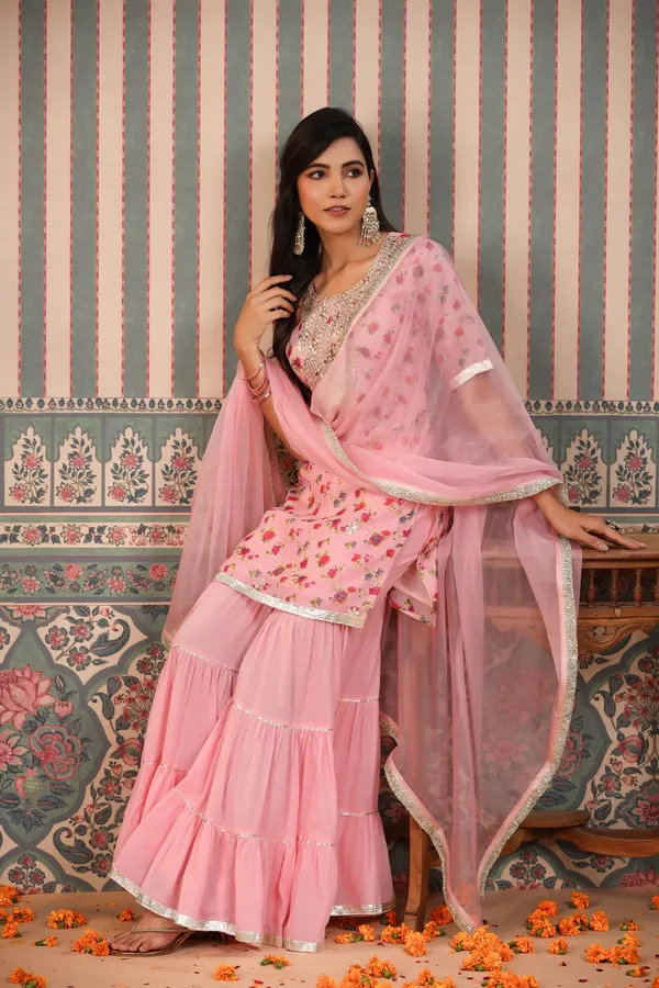 Peach_Pink_Gotapatti_Kota_Doriya_Sharara_Set_For_Women