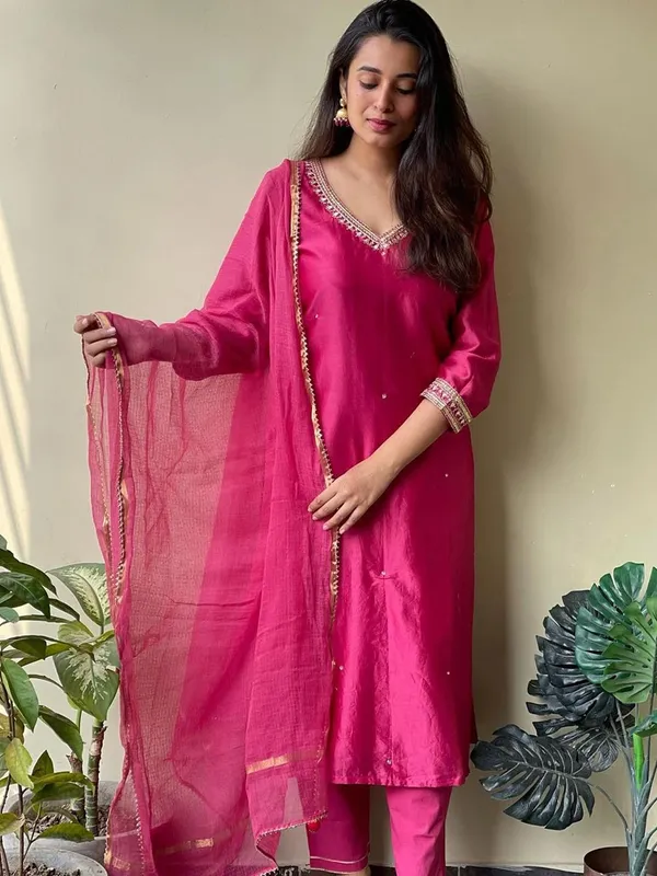 Pink_Ethnic_Motifs_Embroidered_Viscose_Rayon_Straight_Kurta_With_Trousers_&_Dupatta_For_Women