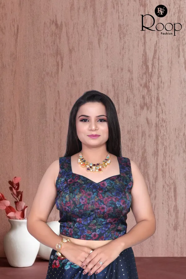 Dark_Blue_Satin_Georgette_Digital_Print_Saree_For_Women