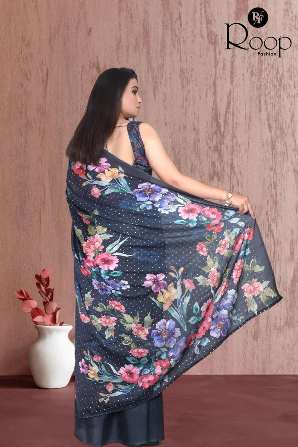 Dark_Blue_Satin_Georgette_Digital_Print_Saree_For_Women