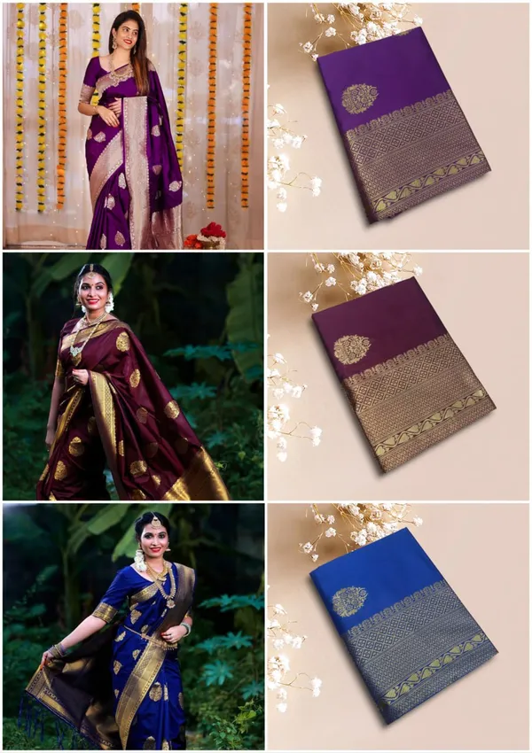 Blue_Geometic_wowen_motif_in_Kanjivaram_Soft_Silk_Saree_with_Intricate_Brocade_and_Gold_Zari_Work_for_Women
