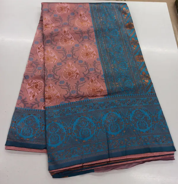 Unveil_your_timeless_beauty_with_our_Pink_&_Blue_Soft_Silk_Banarasi_Saree_with_Blouse_for_women
