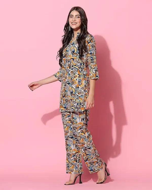 Multicolor_Printed_Straight_Cotton_Kurta_With_Pant_Set_For_Women