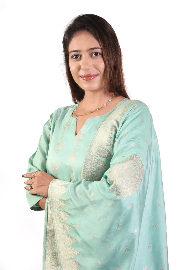 Mineral_Blue_Zari_Embroidered_Gajji_Silk_Kurta_&_Pant_Set_With_Gajji_Silk_Heavy_Dupatta_For_Women