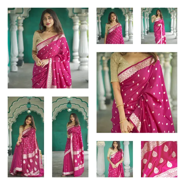 Maroon_Beautiful_Handloom_Silk_Kubera_Pattu_saree_with_golden_zari_weaving_border_with_Blouse_Piece_for_Women_2025_Collection.