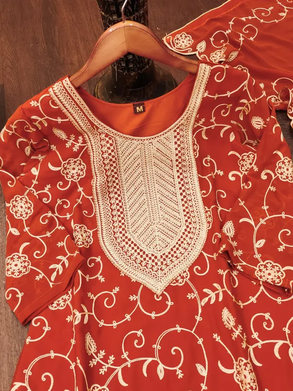 Princeton_Orange_Designer_Pure_Fox_Georgette_Sharara_Suit_Embroidered_Work_for_Women_New_Fashion_2025